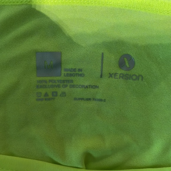 Neon Yellow Xersion Athletic Tank Top - Picture 3 of 3